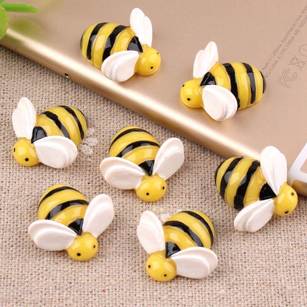 Phụ Kiện Trang Sức Hình Chú Ong Bằng Nhựa Resin Dễ Thương