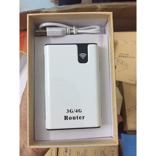 Phát wifi từ sim 3G, 4G kiêm pin sạc dự phòng 7800 mAh SIÊU BỀN