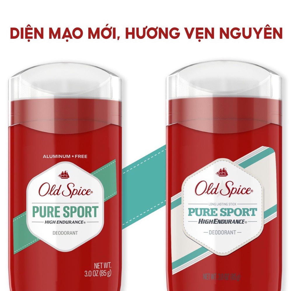 Sáp Khử Mùi Old Spice Pure Sport, Fresh, Original 85g - Nhập Khẩu Mỹ