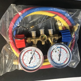Đồng hồ đo áp suất gas máy lạnh ( Đồng hồ Đôi )