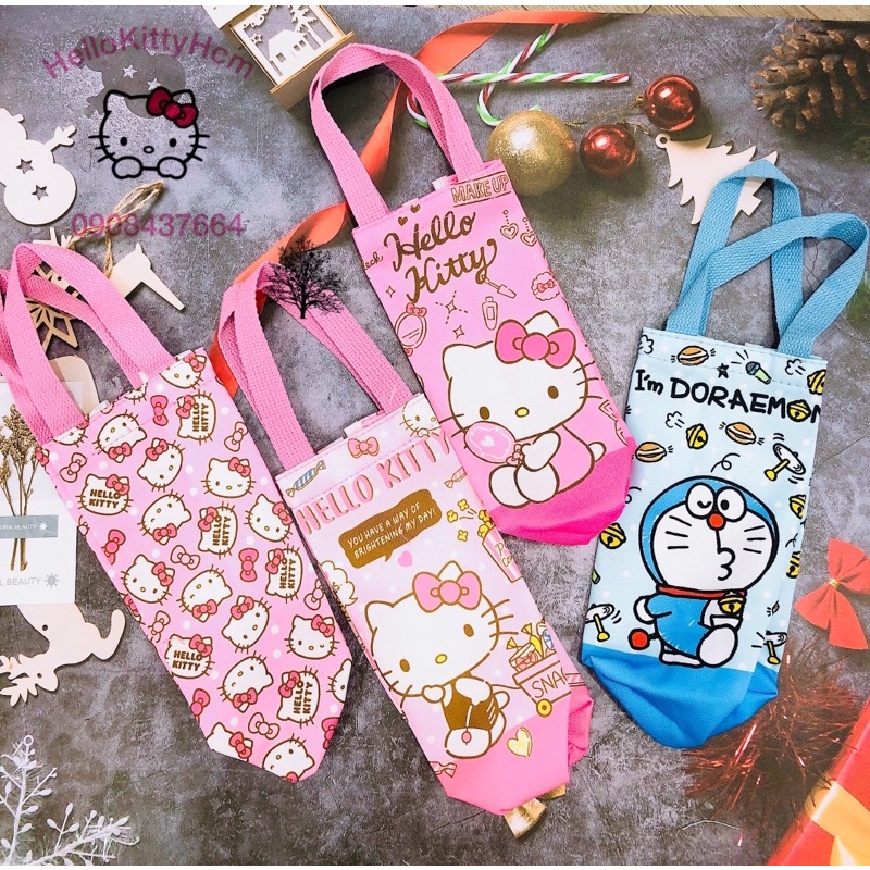 Túi vải tiện ích HelloKitty Doreamon