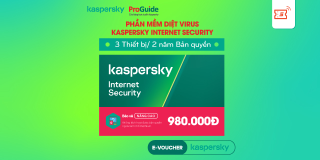 - Phần Mềm Diệt Virus Kaspersky Internet Security 3 users/2 năm (Key chính hãng) - Bảo hành 24 tháng