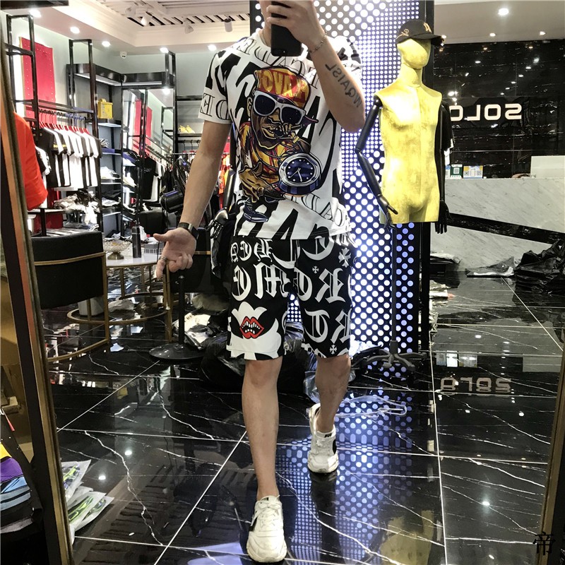 Bộ đồ thể thao nam, Bộ Thể Thao Nam Mùa Hè đi biển cá tính chất liệu thun lạnh cao cấp mềm mịn thoáng mát | BigBuy360 - bigbuy360.vn