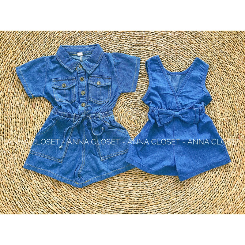 yếm denim cho bé gái