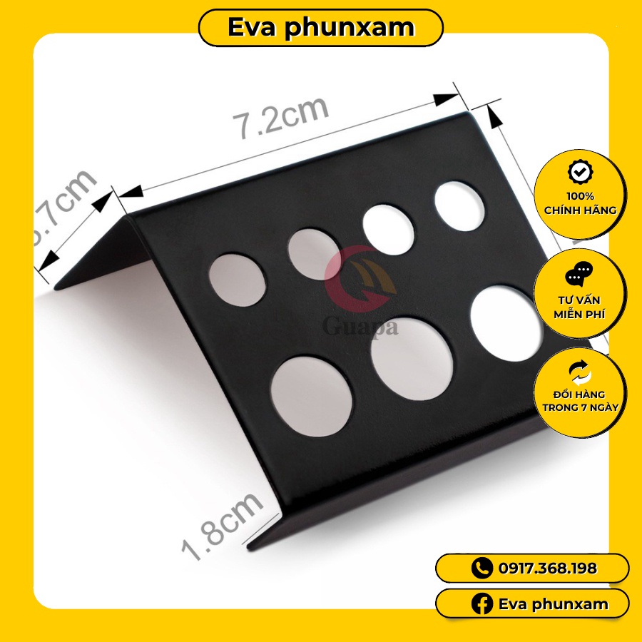 Đế kim loại đựng mực phun xăm