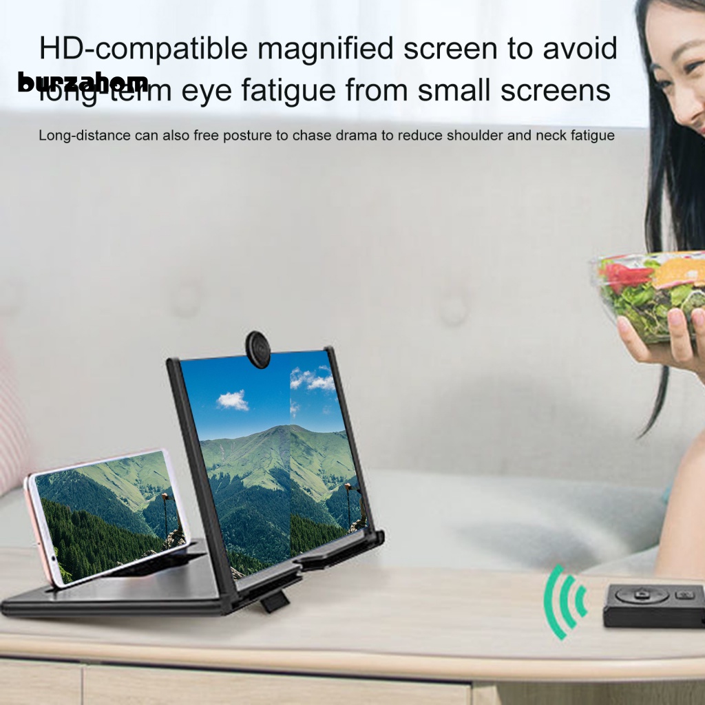 Bộ Kính Lúp 10/12 inch Phóng Đại 3-4 Lần Chuyên Dụng Cho Xem Phim