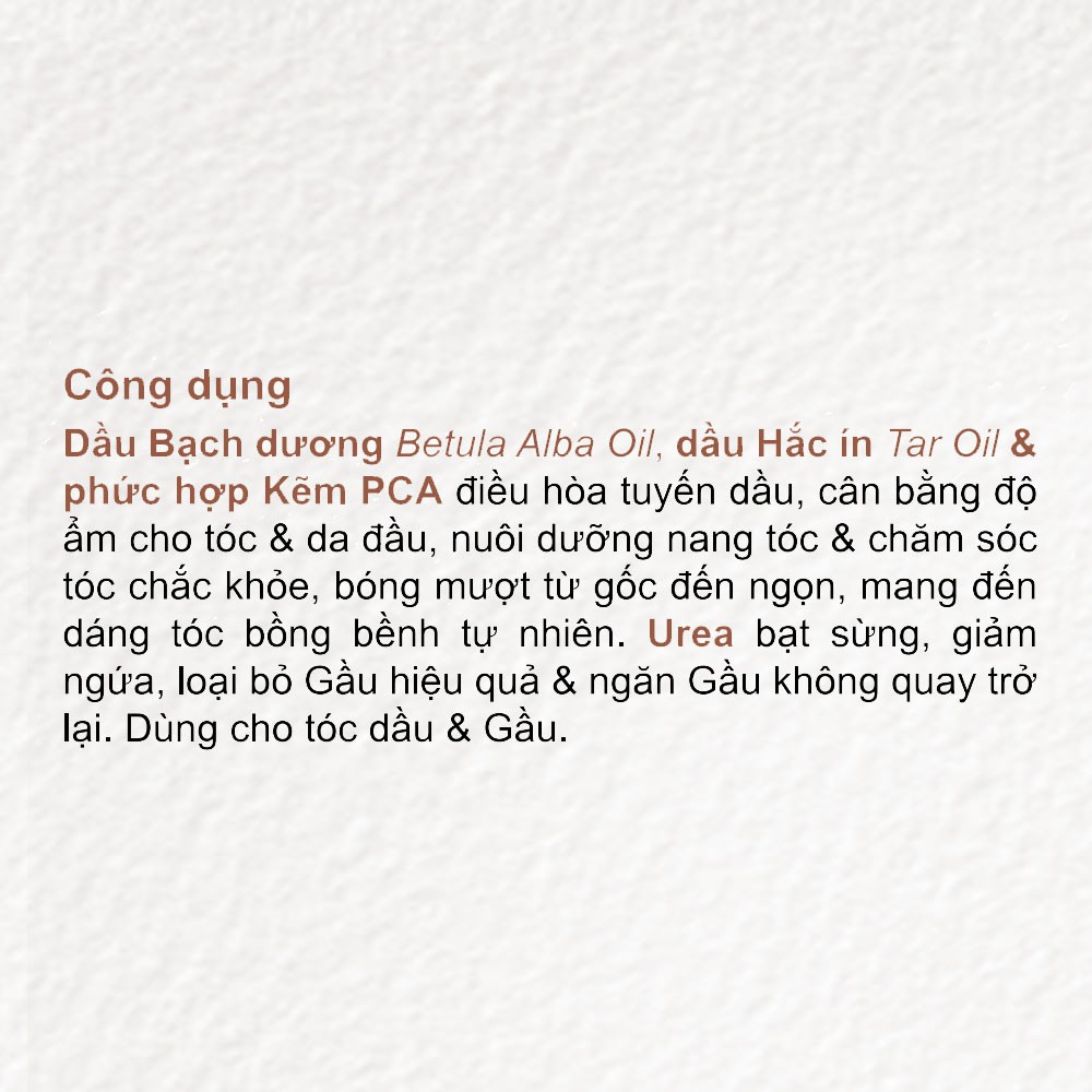 Dầu gội tri gầu thảo dược, dầu gội đầu ngừa gầu chống rụng tóc thơm lâu mượt tóc bạch dương Herbal Care FARMONA 300ml