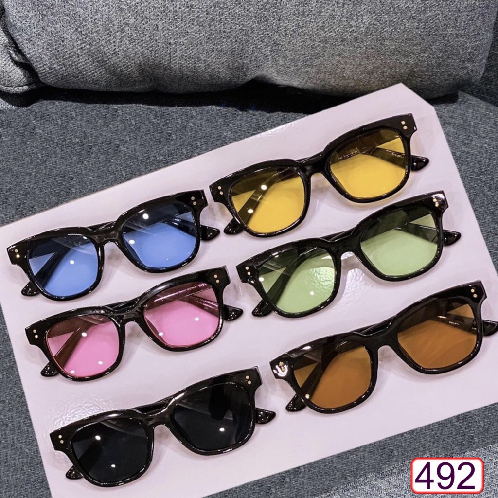 MẮT KÍNH THỜI TRANG 2 CHẤM DỌC NHIỀU MÀU 492 HOT TREND SIÊU CÁ TÍNH