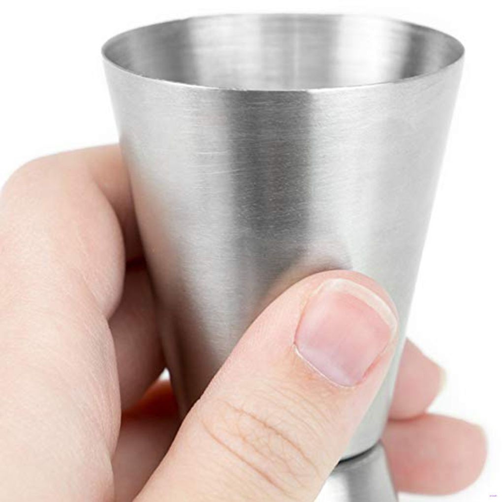 Cốc đo lường bằng thép không gỉ 25/50ml chất lượng cao