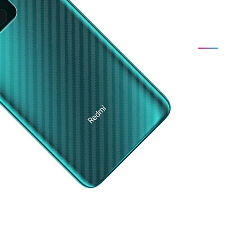 Dán lưng Carbon Redmi 10x 4G / Note 9 FREESHIP Từ 50k chống mồi hôi vân tay