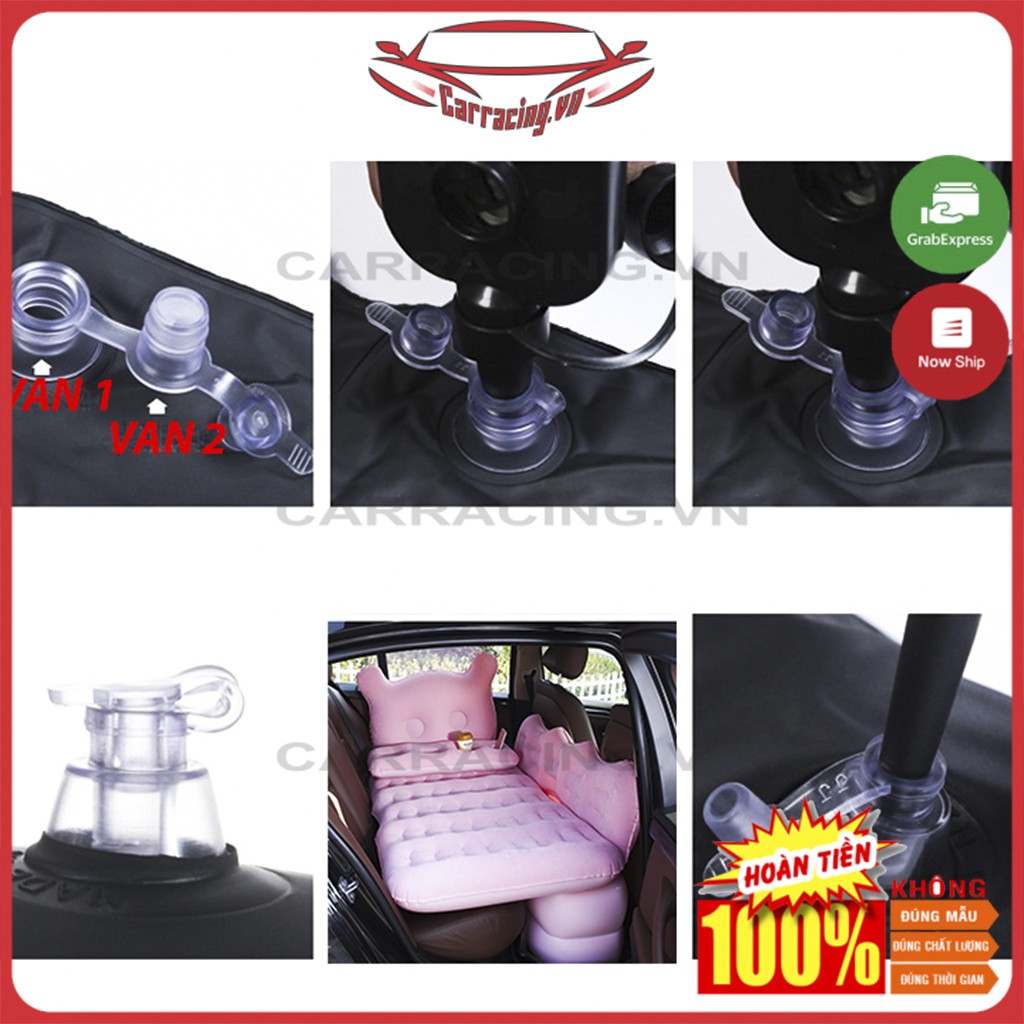 Nệm Hơi Xe Ô Tô CARRACING Đệm Hơi Ô Tô Cao Cấp Chân Đế Rời Xe Hơi OTO Loại Giường Nằm SIÊU DÀY 4 chỗ , 5 chỗ , 7 chỗ | BigBuy360 - bigbuy360.vn