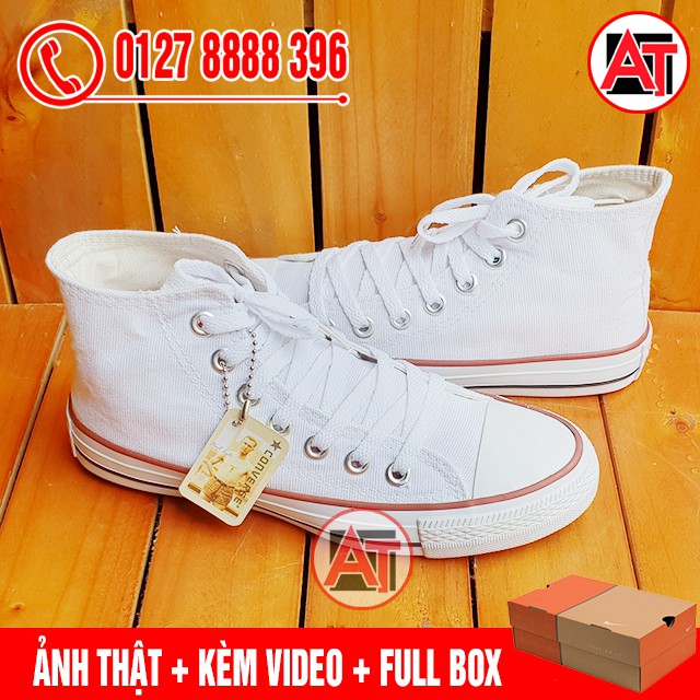 [KÈM HỘP HÃNG] Giày Thể Thao CV Classic Trắng Cổ Cao Nam Nữ | BigBuy360 - bigbuy360.vn