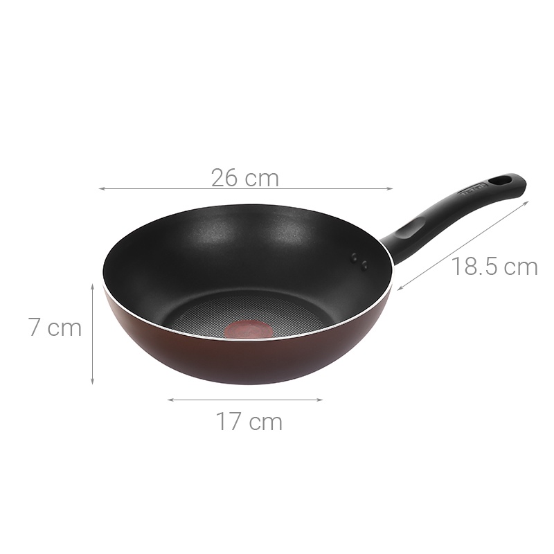 Chảo nhôm sâu chống dính đáy từ 26cm TEFAL G1437705