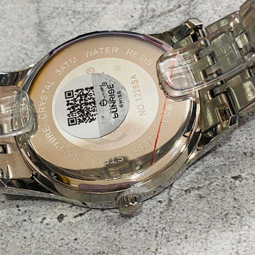 Đồng hồ Sunrise Nam M1226SA.D.D - kính saphire chống trầy - chống nước 30 mét - bảo