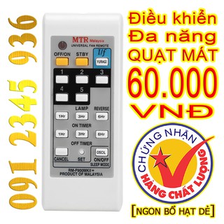 Điều khiển quạt Đa Năng MTR Malaysia "HÀNG ĐẸP" cho nhiều Quạt Mát