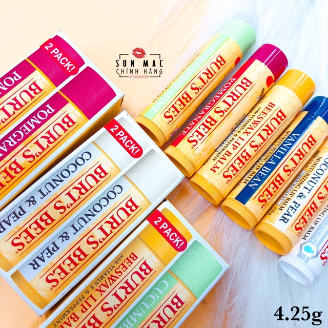 Son dưỡng không màu Burt's Bees 4.25g (có hương)