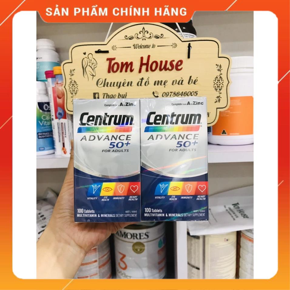 Vitamin tổng hợp cho người trên 50 tuổi - Centrum Advance 50+ #Tomstore19