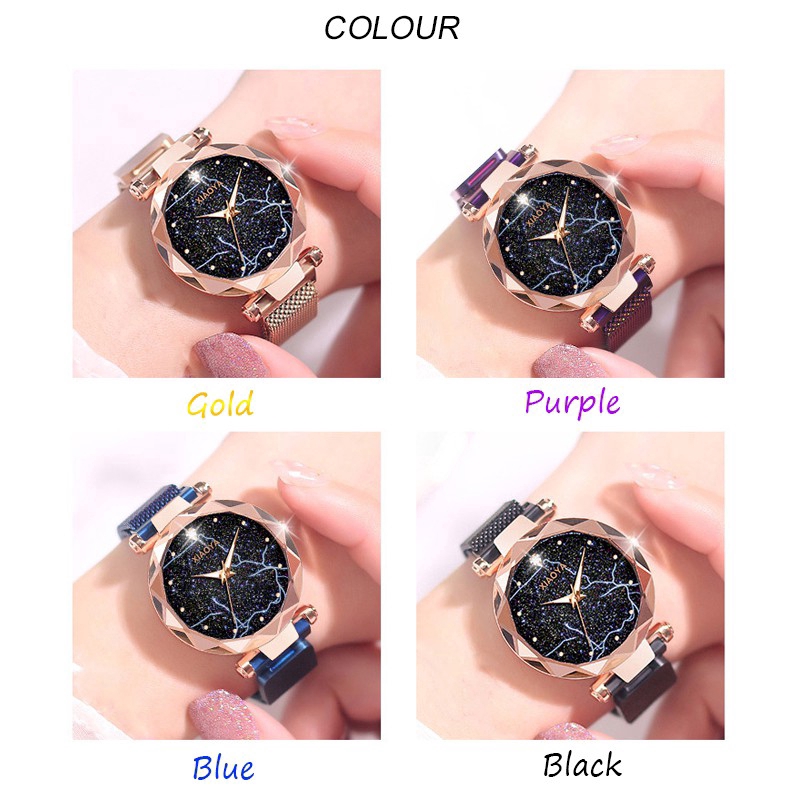 Đồng hồ đeo tay XIAOYA 1292 dây đeo bằng kim loại thời trang cho nữ