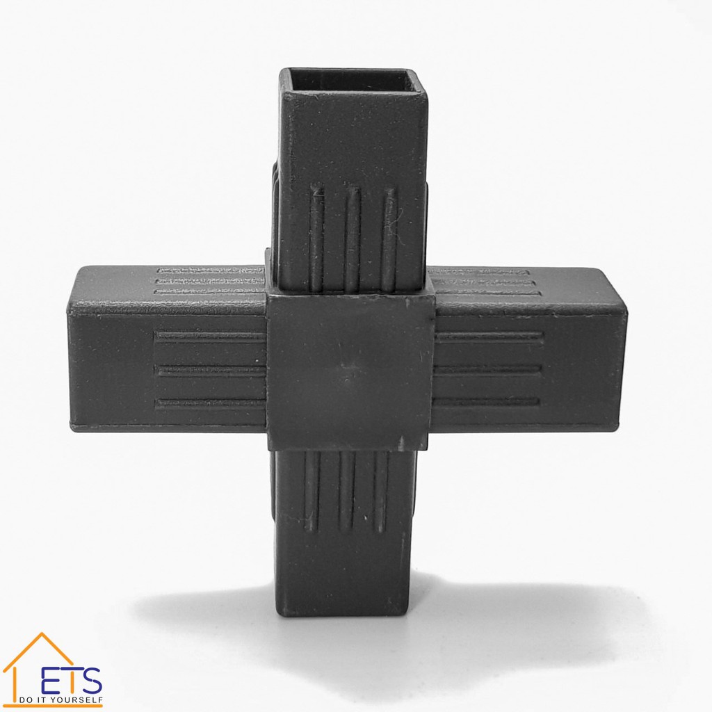 COMBO 4 khớp nối nhựa thông minh chữ thập dùng cho ống vuông kích thước 25x25