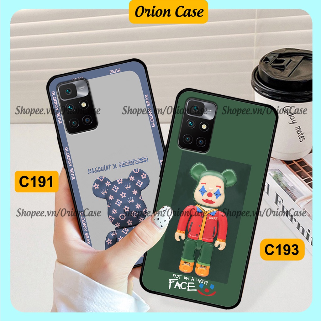 Ốp lưng Xiaomi Redmi 10 in hình bearbrick 3D thời trang, cá tính. ốp chống sốc, bền đẹp