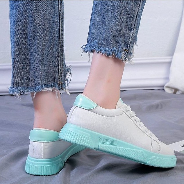 Giày thể thao nữ trắng đế bằng giá rẻ giày sneaker nữ nhiều màu ulzzang cao cấp hot trend AZUKA - E3 | BigBuy360 - bigbuy360.vn