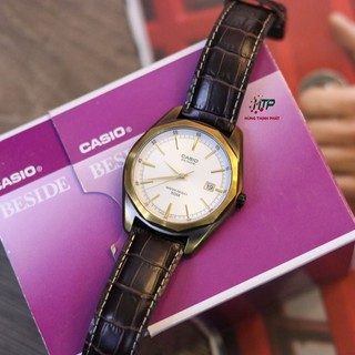 Đồng hồ nam dây da Casio Beside BEM-121AL