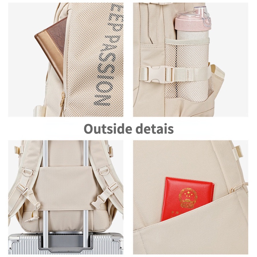 MINGKE Ba Lô Đựng Laptop 15.6 16 inch Chống Thấm Nước Thiết Kế Nhiều Ngăn Tiện Dụng Cho Nữ Sinh