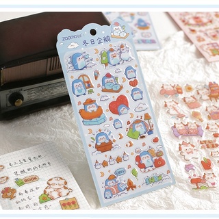 Nhãn dán nổi trong suốt, sticker phủ keo epoxy lấp lánh 3d đáng yêu