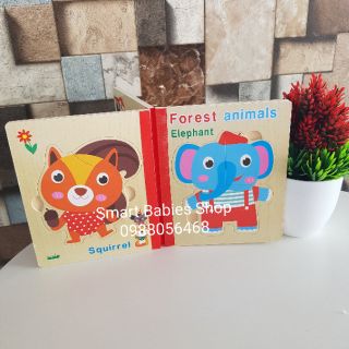 Sách gỗ ghép hình (giao ngẫu nhiên chủ đề)