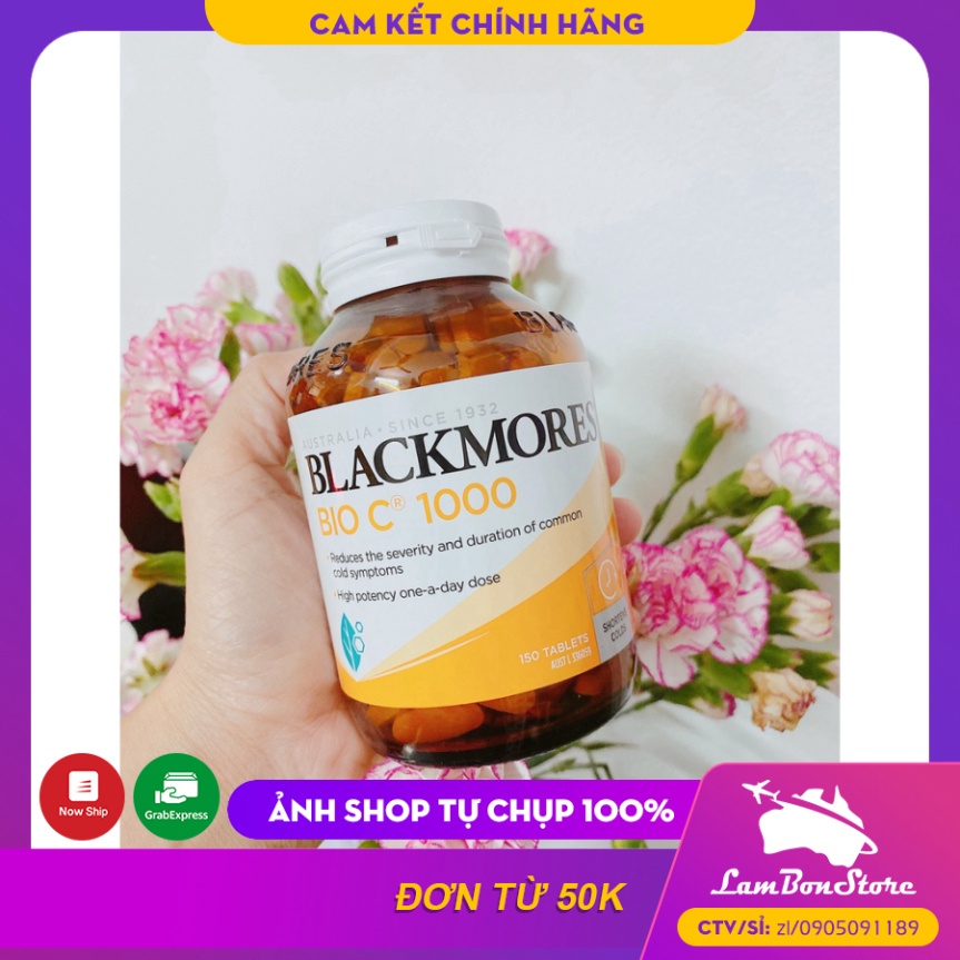 Viên Uống Vitamin C Blackmores Bio C 1000mg, 150 viên - Mẫu mới