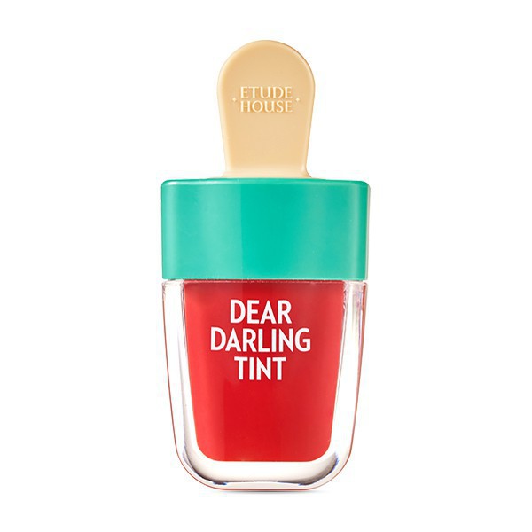 Son tint hình que kem môi mềm sắc màu sống động ETUDE Dear Darling Water Tint 4.5g - Son tint 4 sắc thái đỏ