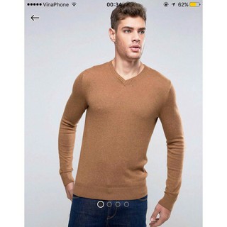 Áo khoác len cho nam cổ tim