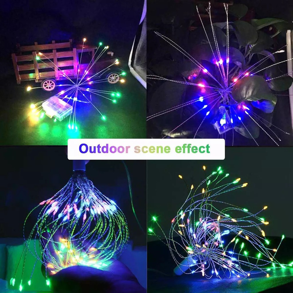 (Cắm Điện) Đèn Led Pháo Hoa Đơn Trang Trí Tết, Giáng Sinh, Lễ Hội, Trang Trí Quán Cà Phê, Nhà Hàng