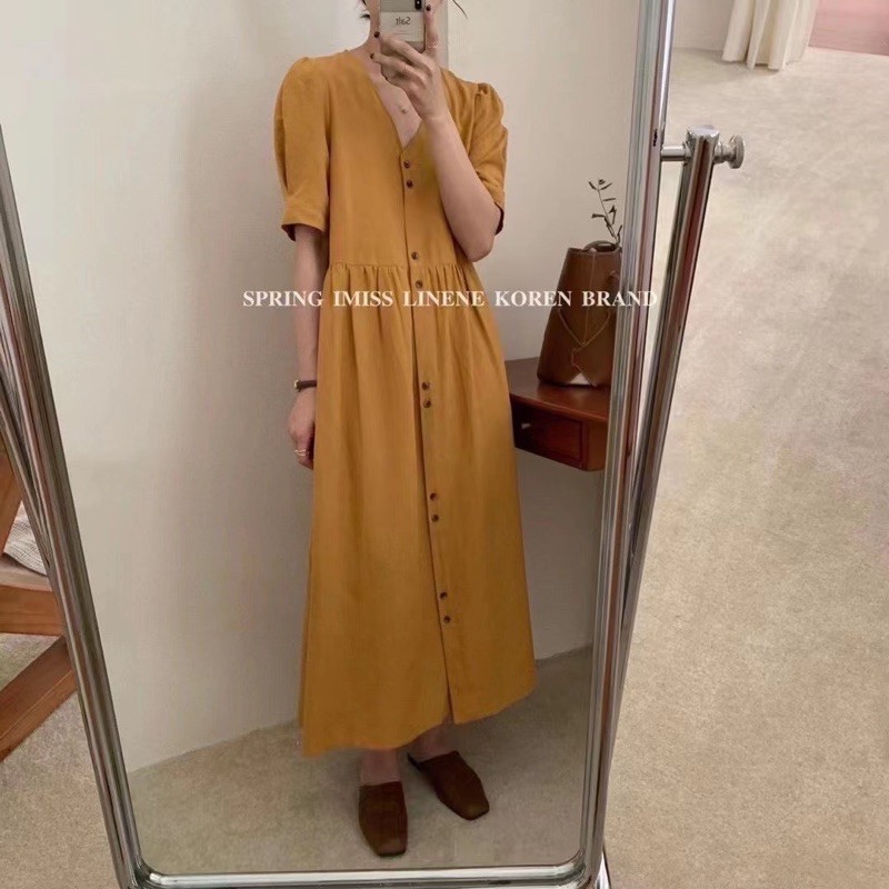 Váy thô hàn cổ V (2116) | BigBuy360 - bigbuy360.vn