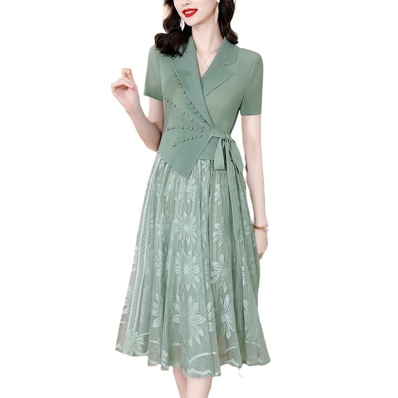 Đầm Ren Cao Cấp Phong Cách Phương Tây Thời Trang Mùa HèDành Cho Nữ