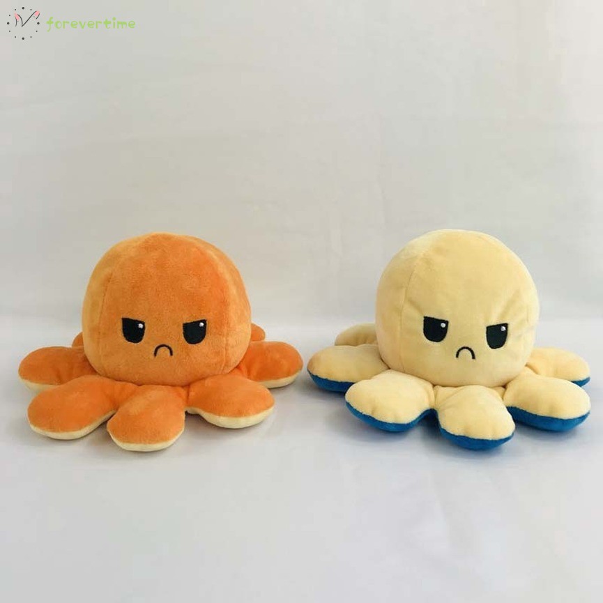 [Mã TOYJAN hoàn 20K xu đơn 50K] Bạch tuộc nhồi bông cảm xúc - Reversible Octopus two color