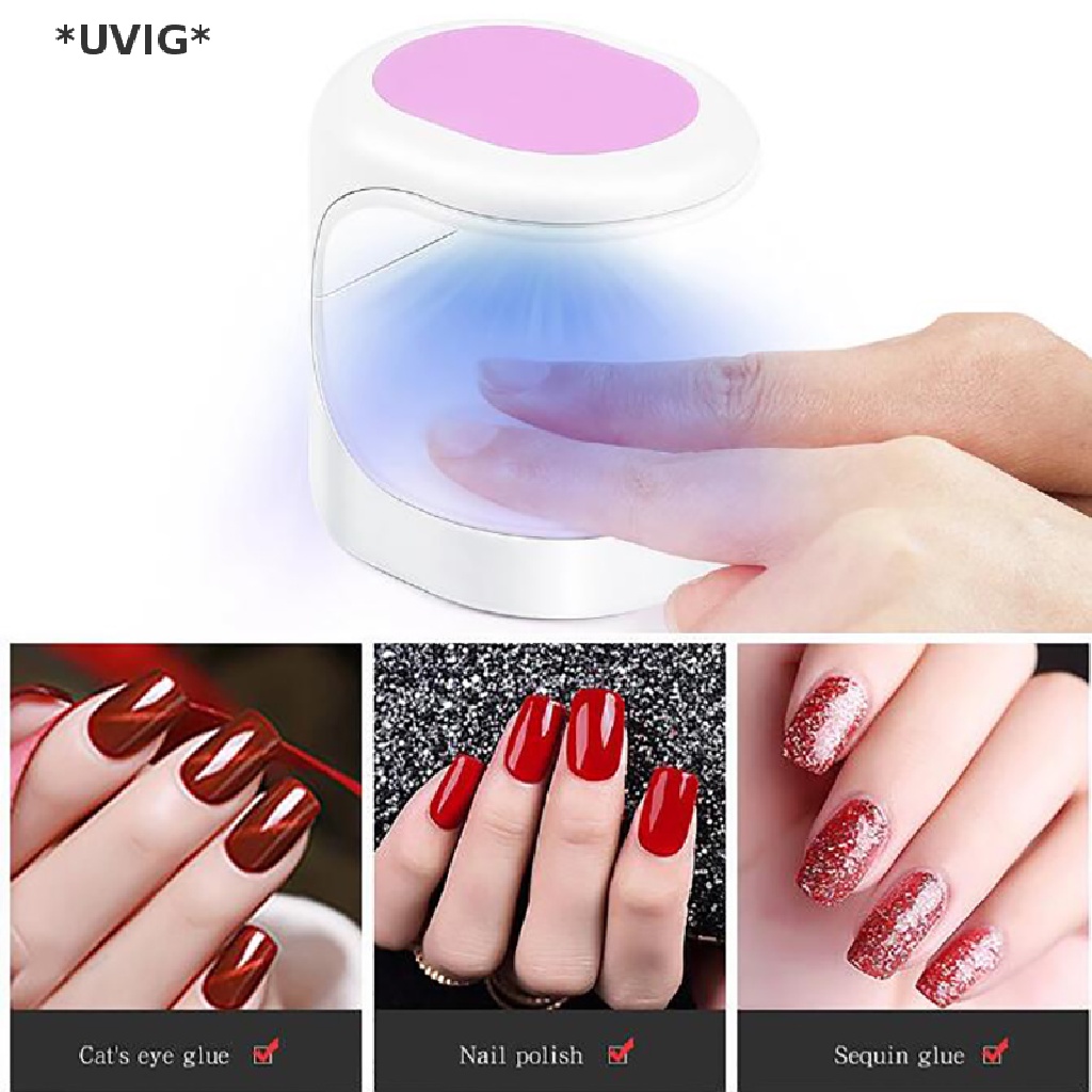 [[UVIG]] Nail Drying Lamp Nail Mini Portable Nail Dryer With USB Gel Nail Polish Dryer [Hot Sell]