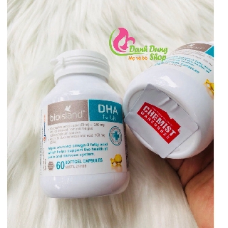 (Tem Chemist) DHA cho bé bioisland 60 viên chuẩn Úc