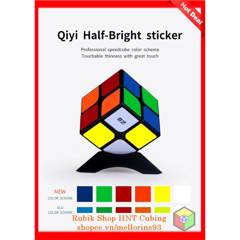 Đồ Chơi Rubik 2x2 QiYi 2 Tầng QiDi W - Khối Lập Phương Rubik Ma Thuật (Bản Nâng Cấp Của QiDi 2x2)