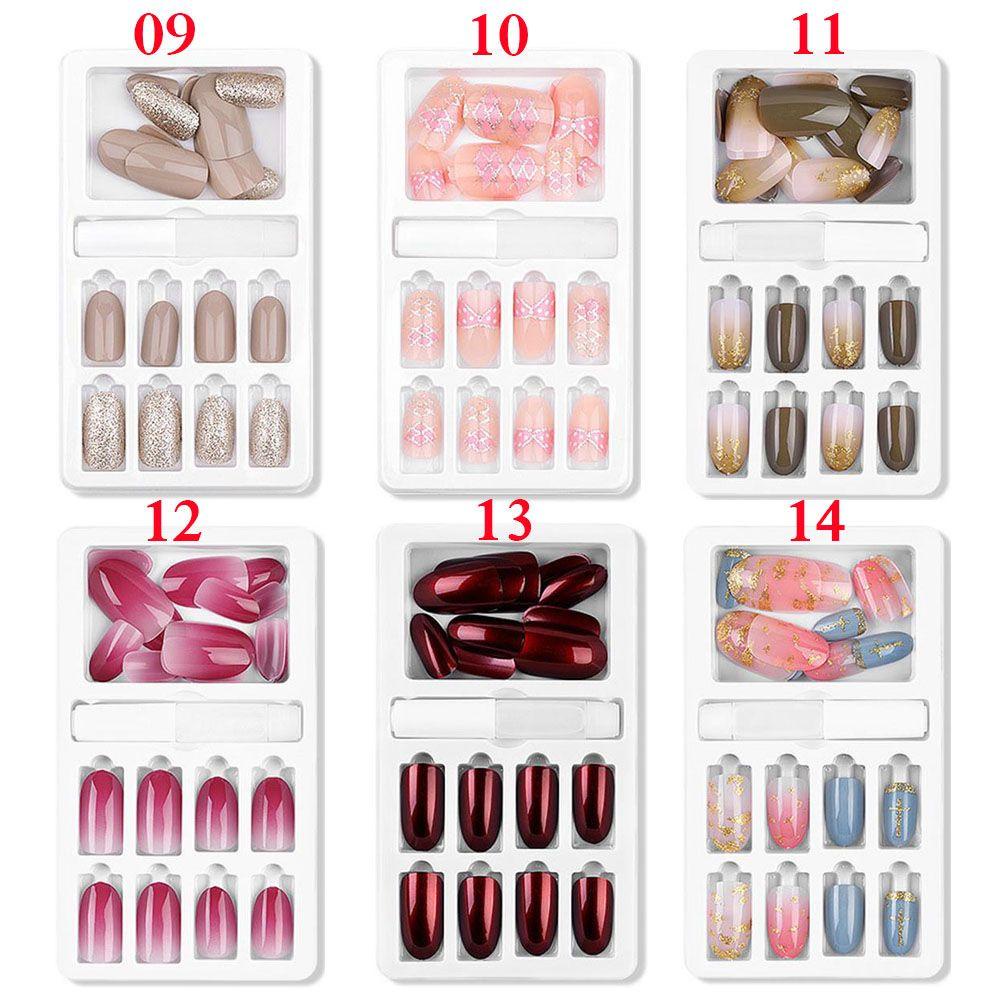 Set 24 Móng Tay Giả Có Thể Tái Sử Dụng