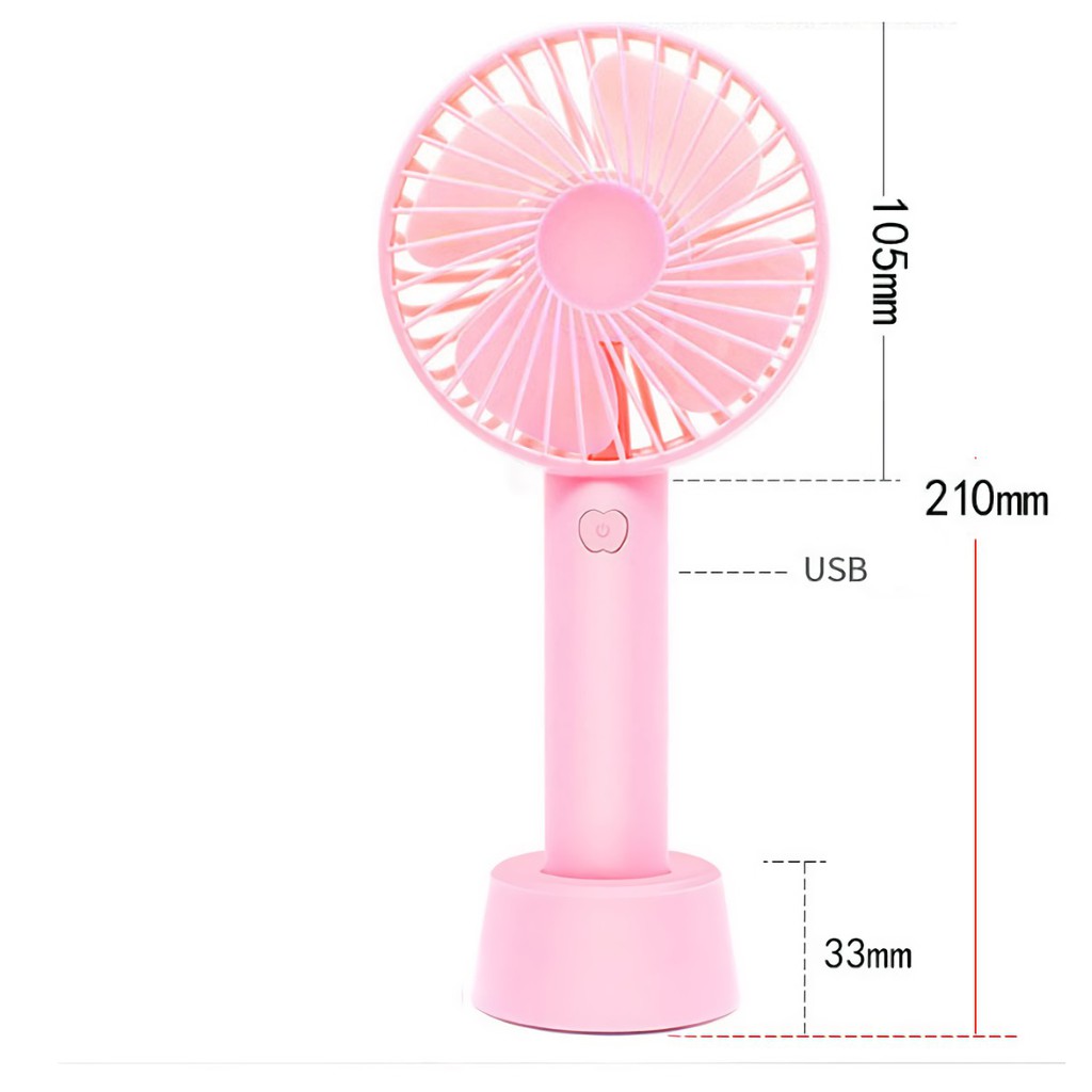 Quạt cầm tay tích điện hot hit,nhiều màu,3 tốc độ quạt nút bấm,giao màu tự do | BigBuy360 - bigbuy360.vn