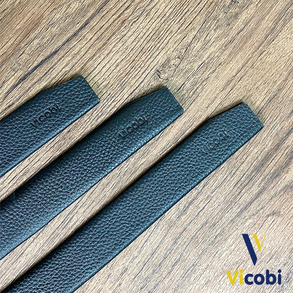 Dây lưng Nam Da Bò khóa tự động GC Vicobi , thắt lưng 3,5cm mặt hợp kim màu bạc - vàng, made in VietNam