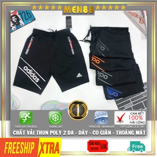 Quần sọt nam short nam thể thao lưng thun đẹp adidas Q34 đùi nam thể thao thun cao cấp có size to cho người mập big size