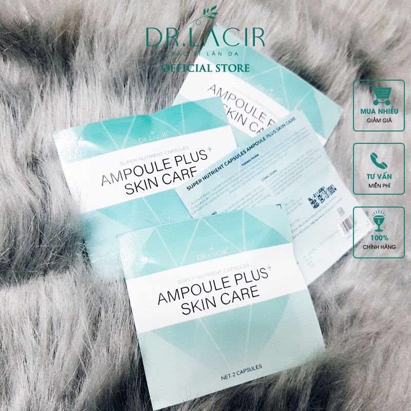 Mini Viên Siêu Dưỡng Chất Drlacir -Túi 2 viên -Giúp Cải thiện làn da, cung cấp dưỡng chất, Hỗ trợ phục hồi làn da