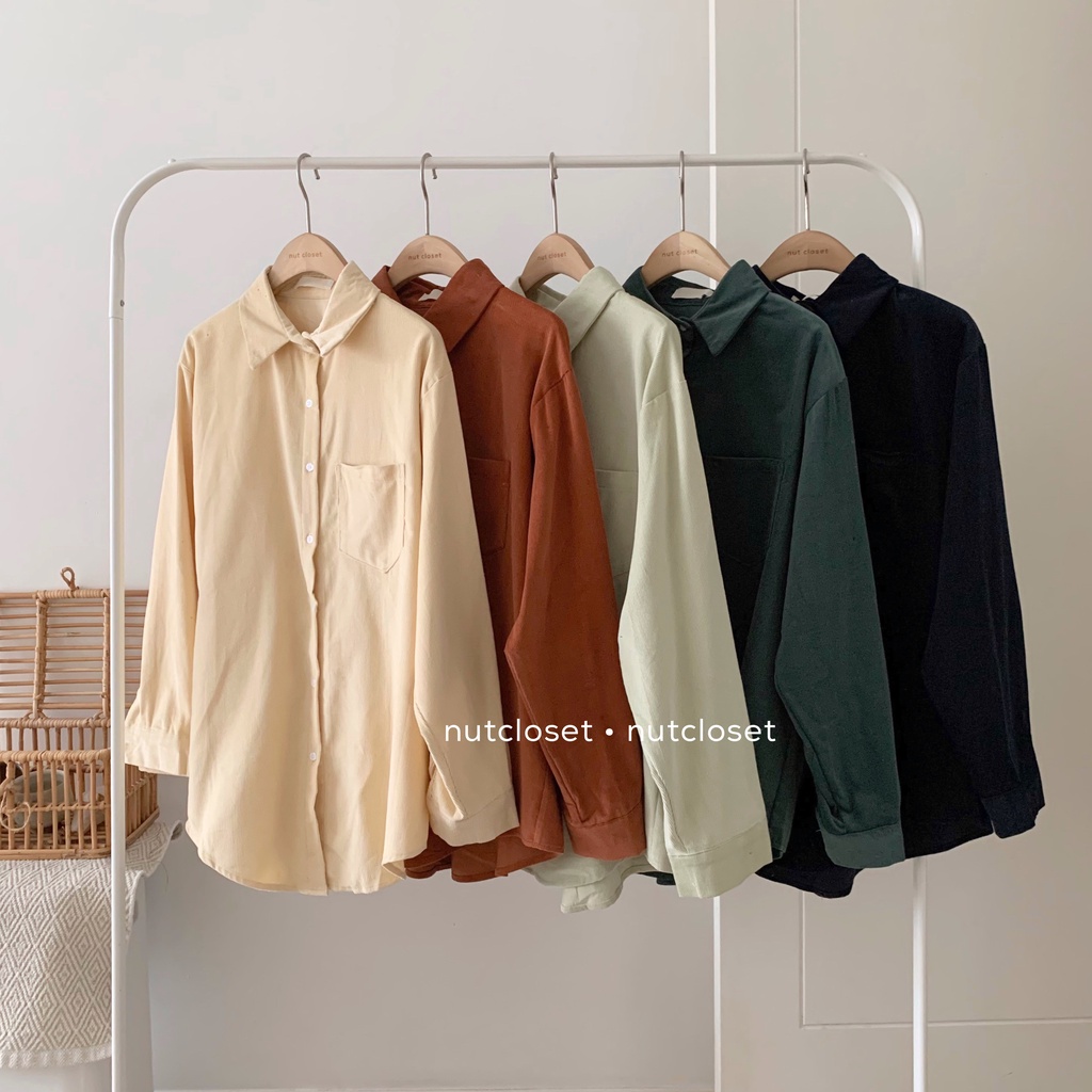 Áo sơ mi dạ nhung _ A0301