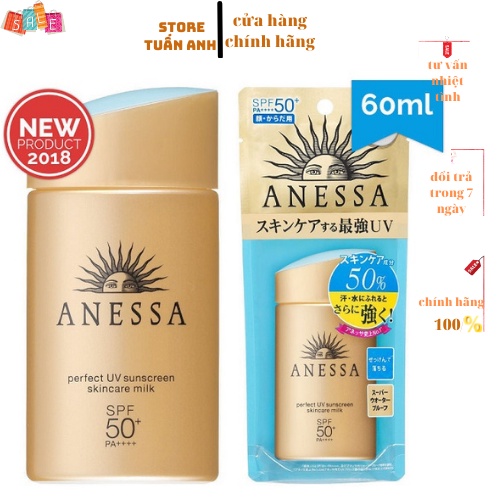 SIÊU HOT DATE 2025 Kem Chống Nắng Shiseido Anessa 60ml Perfect UV Skincare Nhật Bản