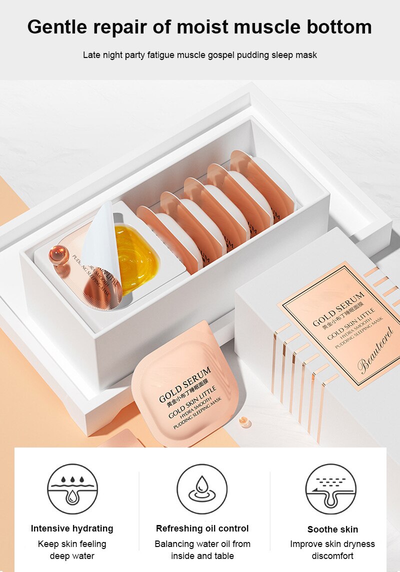 Mặt Nạ Ngủ Dạng Gel Venzen Tinh Chất Vàng Dưỡng Ẩm Kiềm Dầu Không Cần Rửa Lại 7.5g | BigBuy360 - bigbuy360.vn