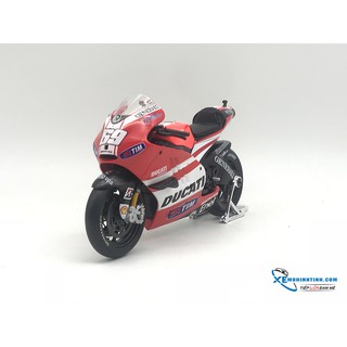 Xe Mô Hình Mô Tô Ducati Desmosedici GP 2011 Valentino Rossi 1:10 Maisto ( Đỏ #69 )