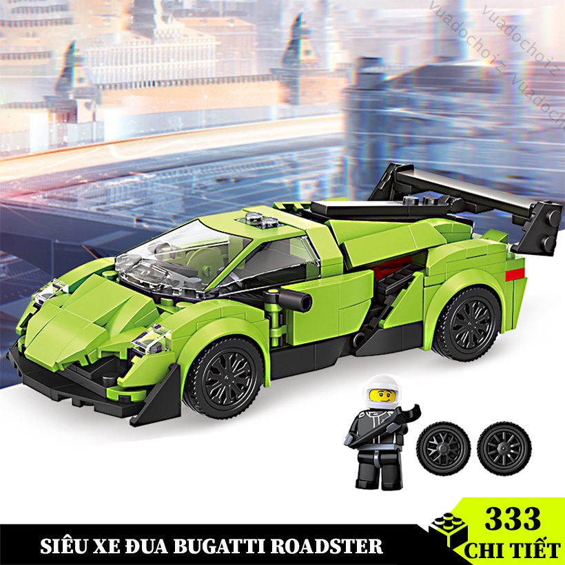 BỘ ĐỒ CHƠI LEGO XE ĐUA THỂ THAO BUGATI LEGO OTO TỶ LỆ 1:16