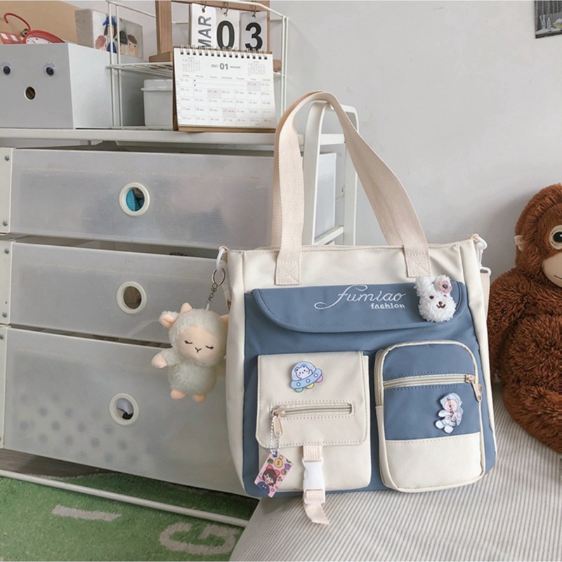 Túi Tote Đeo Vai / Đeo Chéo Màu Kẹo Ngọt Cỡ Lớn Dễ Thương Cho Nữ